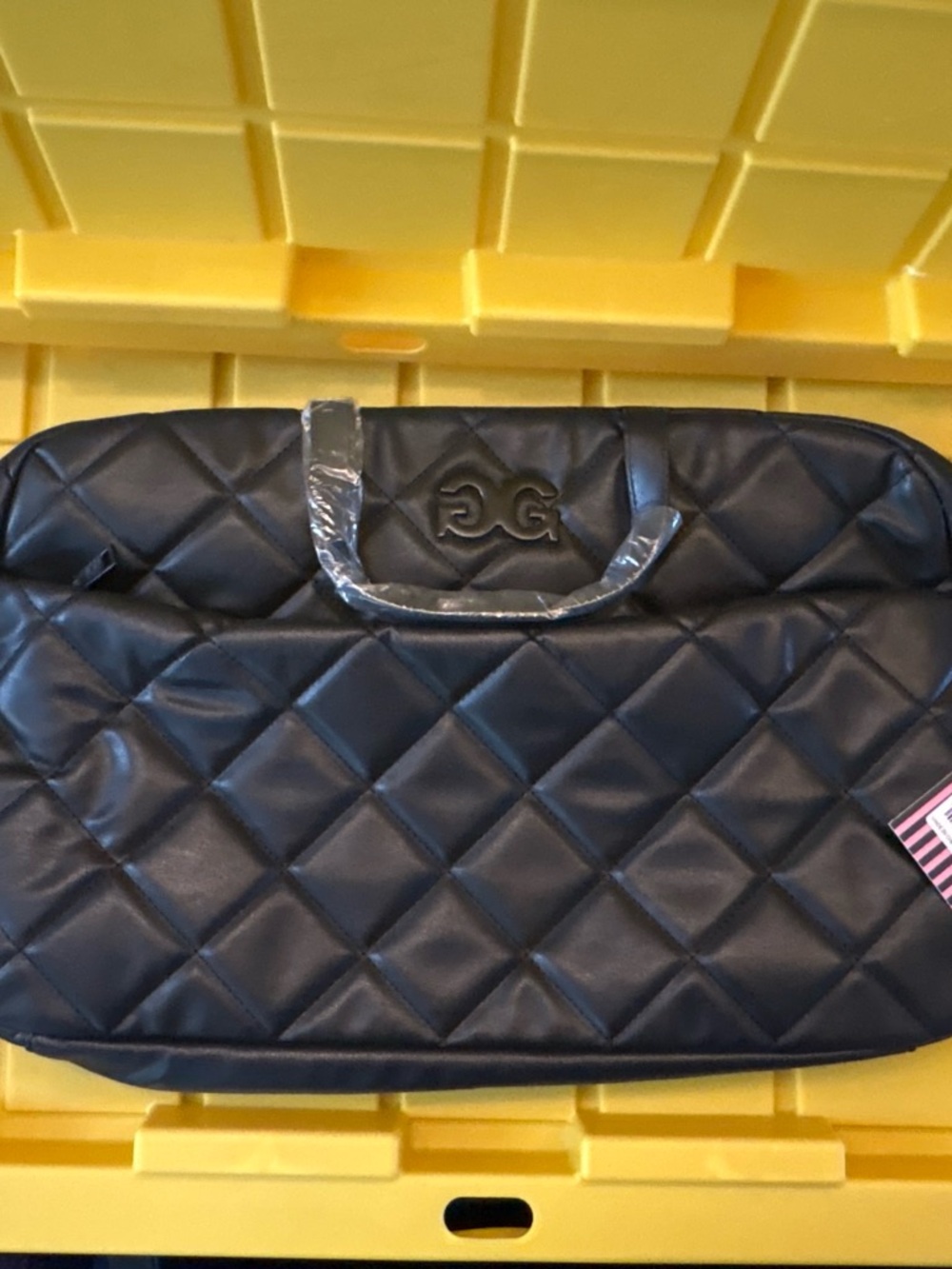 Gilda Paris Quilted Black Weekender Bag